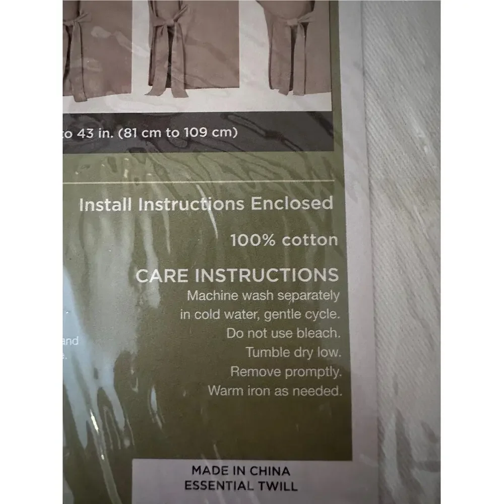 Sure Fit Essential Twill Chair Slipcover, White NEW